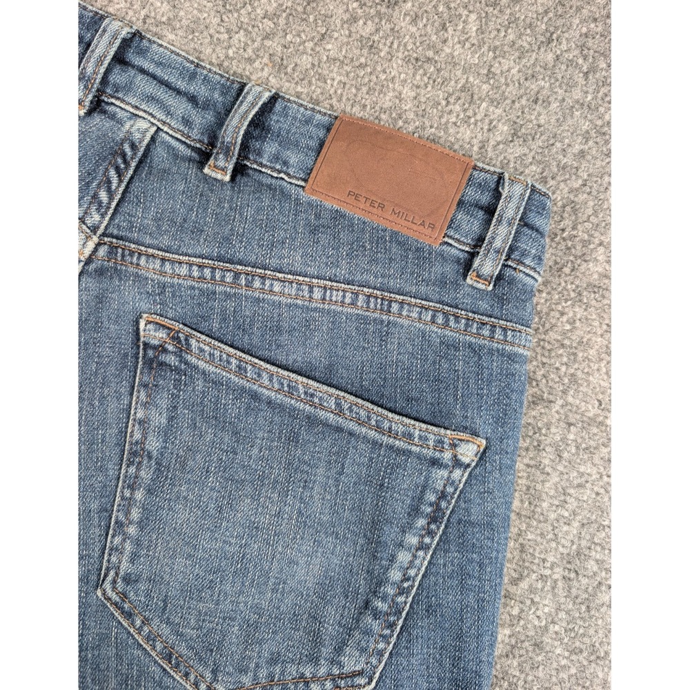 Peter Millar Crown Crafted Jeans Mens 30/32 True Blue Wash‎ Tailored Fit.